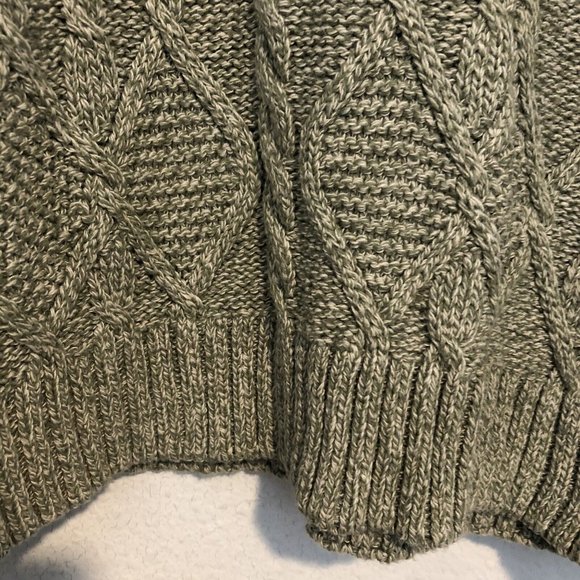 Edward Chapman Ladies Shops Canadian Brand Chunky Green Knit Sweater Women Large - Picture 3 of 16